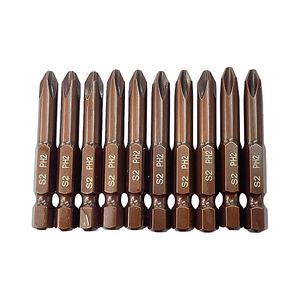 Pack 10 Puntas Philips Atornillador Taladro 2x50mm Broktools