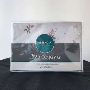 JUEGO DE SABANAS ALCOYANA ESSENCIA 180 HILOS 2 1/2 PLAZAS