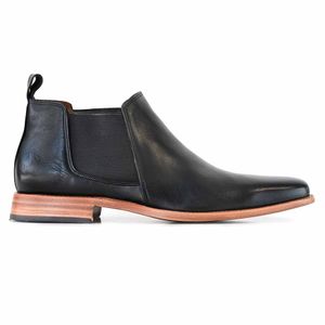 BOTA OSLO NEGRA CUERO VESTIR HOMBRE ELEGANTE