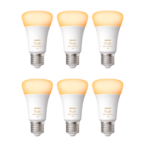 Pack x6 Lampara Led Inteligente Philips Hue E27 Calida Fría