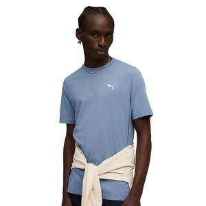 Remera Puma Warbrobe Essentials Sportstyle Hombre Moda Celeste