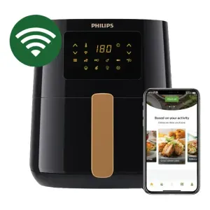 Freidora de Aire Philips Digital  WIFI HD9255/80 4.1L 1400w Negro Airfryer