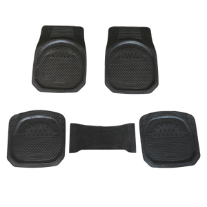 Kit Cubre Alfombras Power Force Qkl Goma Antideslizant 5 Pzs