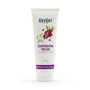 Gel Exfoliante Facial Con Aloe Vera, Limón y Uva