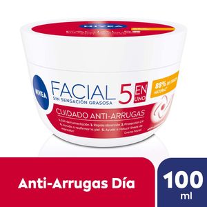 Crema Facial Cuidado Anti-Arrugas 5 en 1