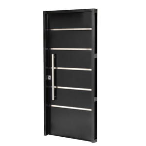 Puerta 12410 DERECHA Ciega INY 90x200 Barral de 75 cm - Puerta Abatible Doble Chapa Inyectada 90x2 Apliques Barral