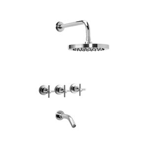 Grifería de Ducha Peirano Embutir Cierre Cerámico - Crown Baño