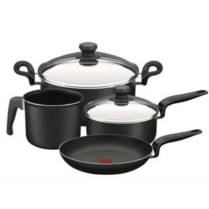 SET DE 6 PIEZAS TEFAL PRATIKA (CACEROLA 20CM + OLLA 24CM + SARTEN 24CM + JARRO 14CM)