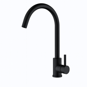 Grifería Para Cocina Monocomando Novohome Giratorio Black