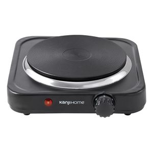 Anafe Eléctrico Kanji 1h Negro 1100 W Kjh-hp1000bdd