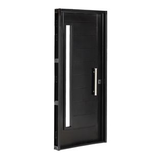 Puerta Neg 13340 IZQ Barral 40cm con Postigo Lat Interno D- negra- abre adentro hacia izquierda