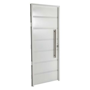 Puerta 6410 IZQUIERDA Ciega Chapa Simple barral REDONDO 75 cm - Puerta De Chapa Simple 80x200 Barral 75 Cm Acero Inoxidable