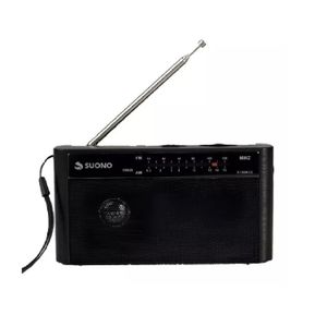 Radio Portátil Suono AYV0265 AM/FM Vintage/Negro