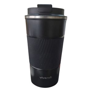 Vaso Termico Acero Inox Con Tapa Frio Calor Vivendi Lisa Tela Plastico/metal Tamano 500 mL Diametro 7 cm