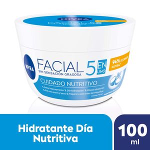 Crema Facial Cuidado Nutritivo 5 en1