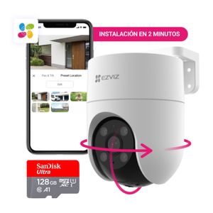 KIT camara de seguridad H8C 2MPX + 128GB