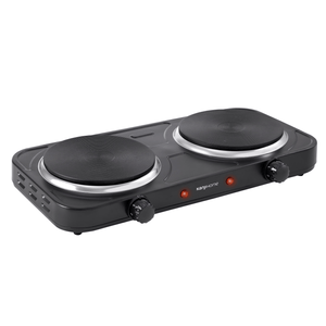 Anafe Eléctrico Doble KanjiHome Negro KJH-HP2200BDD