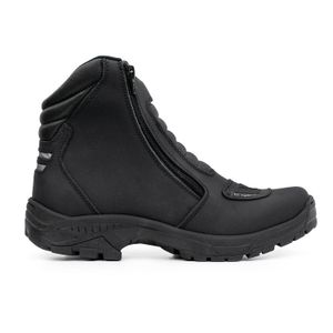 BORCEGO TUAM NEGRO HOMBRE CUERO MOTO BOTA