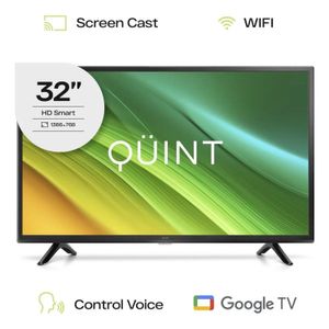 Smart Tv 32''LedQuint Qt3-32gtv2024 Google Tv Wi-Fi, Bluetooth y Puertos HDMI/USB