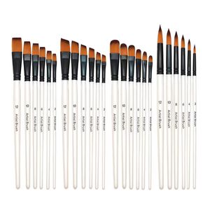Kit De 24 Pinceles Para Artistas Gadnic ART4 Arte Acuarela Óleo
