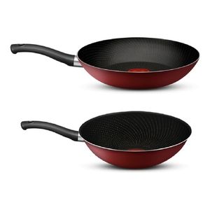 Set Sarten 24cm Y Wok 28cm Tefal Red Surprise Antiadherente