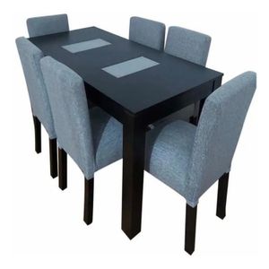 Juego Comedor Mesa Trampa Extensible + 6 Sillas Vestidas