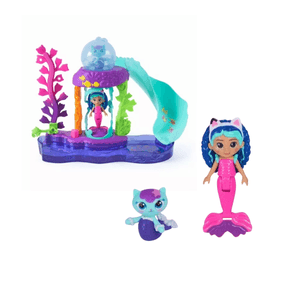 Gabby’s Dollhouse Colorful Kitty Aquarium - Acuario de Gabby y Mercat (5 Piezas)