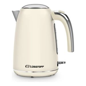 Pava Jarra Electrica Vintage 1,7lts Lusqtoff Lq-pv802 2200w Crema