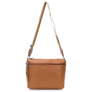 Bandolera Skroa Nador Dos Cierres 30x22x8cm Caramel 39883