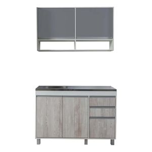 COMBO MODERNO DE BAJO MESADA Y ALACENA 1.20 M SORRENTO