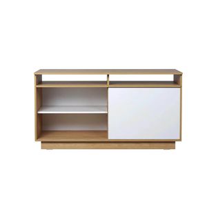MESA TV RACK 130 CM MESINA RICCHEZZE HICKORY/BLANCO