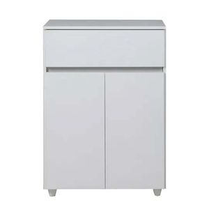 MUEBLE PARA MICROONDAS BIANCA 2 PUERTAS + 1 CAJON BLANCO