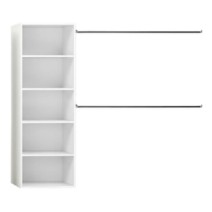 Interior De Placard Ropero Vestidor Modulo G de 0,50m + 2 barrales de 1,20mt