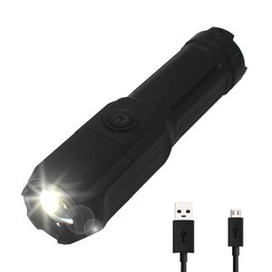 Linterna Táctica Gadnic Led Multiuso Caza Camping Carga USB 200 lúmenes