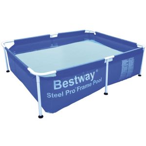 Pileta Estructural Rectangular de Lona de 1000 Litros STEEL PRO BESTWAY