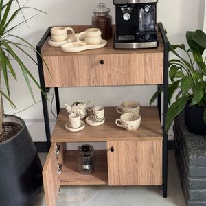 Coffee Station Desayunador Con Cajones Mueble de cocina
