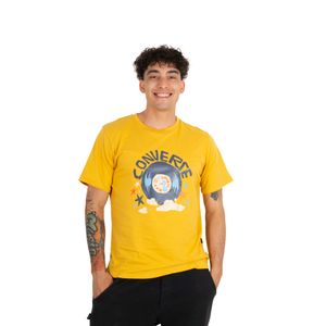Remera Converse Love Is The Key Hombre Moda Amarillo
