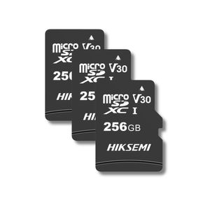 3 unidades Tarjeta MicroSD Hiksemi 256GB con adaptador