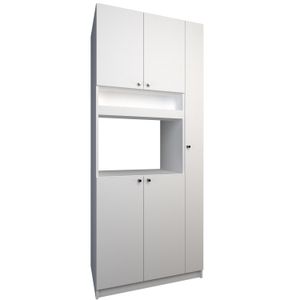Organizador Multifunción Escobero 5 Puertas y Estante Tables Cod: 3086 Blanco