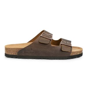 CHINELA TARIK CHOCOLATE HOMBRE CUERO BIRK SANDALIA