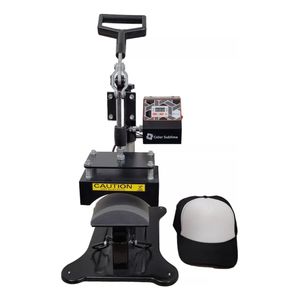 Máquina Sublimación de Gorras Estampadora Color Sublime Premium Con Sensor Alarma, Metálica, Base Teflonada