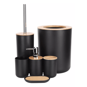 Set de Baño Plastico Bambu x 6