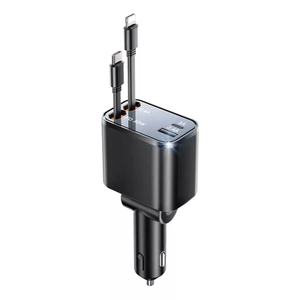 Cargador Retractil Rapido De Telefono Para Coche 4 En 1