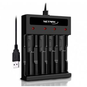CARGADOR USB 4 PILAS AA/AAA  NETMAK (NM-CH5)