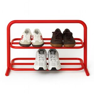 Zapatero 2 Estantes Dala Caño Redondo Hierro Industrial