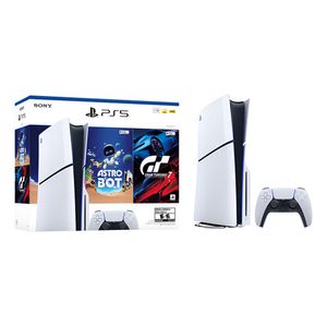 Sony Playstation 5 Slim 1tb Blanco Bundle Astro Bot Gt7 Blanco