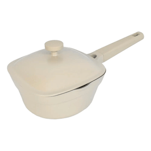 CACEROLA CON MANGO 18 CM ALUMINIO FUNDIDO CAROL INDUCCIÓN BEIGE