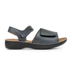 SANDALIA AYLA NEGRA CONFORT CUERO MUJER OJOTA