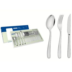 Juego Set De 24 Cubiertos Tramontina Maresias Acero Inox