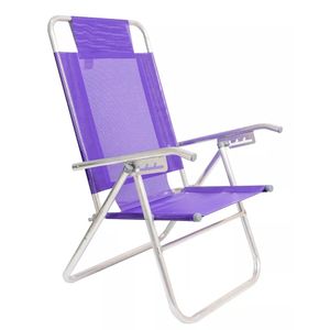 REPOSERA DESCANSAR ALTA DE ALUMINIO 5 POSICIONES AZUL